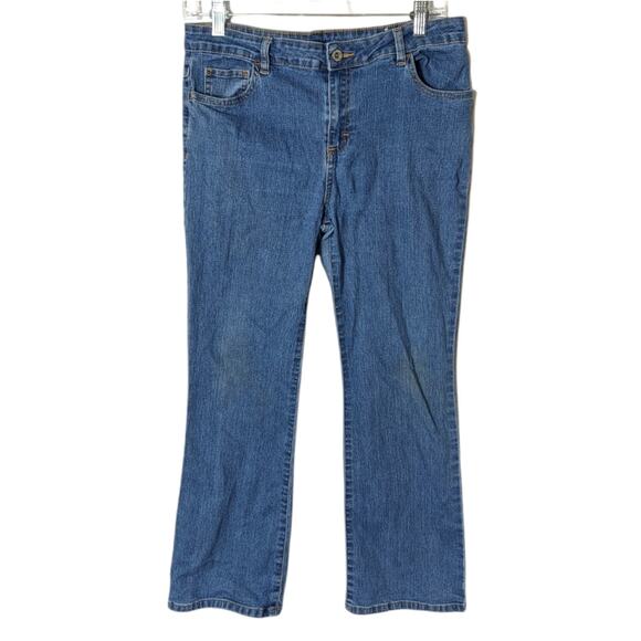 Girls Plus 16.5 16 1/2 Distressed Medium Rinse Jeans - Picture 1 of 6